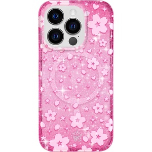 image:imageVELVET CAVIAR for iPhone 13 Pro Case  Compatible with MagSafe  10ft Drop Tested  Galaxy GlitterCherry Blossom Glitter