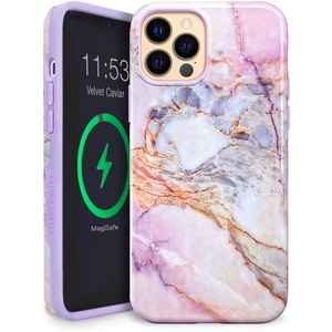 image:imageVELVET CAVIAR for iPhone 13 Pro Case  Compatible with MagSafe  10ft Drop Tested  Galaxy GlitterViolet Sky Marble