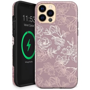 image:imageVELVET CAVIAR for iPhone 13 Pro Max Case  Compatible with MagSafe  10ft Drop Tested  Galaxy GlitterDusty Rose Floral