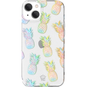 image:imageVELVET CAVIAR for iPhone 14 Plus Case  10ft Drop Tested  Neon BlueHolographic Pineapple