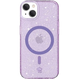 image:imageVELVET CAVIAR for iPhone 15 Pro Max Case  Compatible with MagSafe  10ft Drop Tested  Protective Designer Cases  Supergirl Krypto GlitterStardust Lilac Glitter