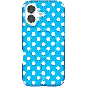 image:imageVELVET CAVIAR for iPhone 16 Case  Compatible with MagSafe 10ft Drop Tested  Protective Designer Cases  Supergirl Krypto GlitterAquamarine Polka Dot