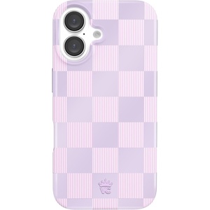 image:imageVELVET CAVIAR for iPhone 16 Case  Compatible with MagSafe 10ft Drop Tested  Protective Designer Cases  Supergirl Krypto GlitterLilac Vibe Checkered