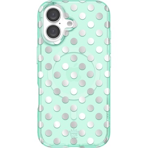 image:imageVELVET CAVIAR for iPhone 16 Case  Compatible with MagSafe 10ft Drop Tested  Protective Designer Cases  Supergirl Krypto GlitterMint Chrome Polka Dot
