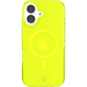 image:imageVELVET CAVIAR for iPhone 16 Case  Compatible with MagSafe 10ft Drop Tested  Protective Designer Cases  Supergirl Krypto GlitterNeon Yellow