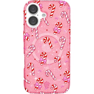 image:imageVELVET CAVIAR for iPhone 16 Case  Compatible with MagSafe 10ft Drop Tested  Protective Designer Cases  Supergirl Krypto GlitterPink Peppermint Princess
