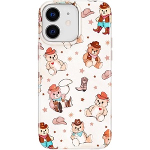 image:imageVelvet Caviar Compatible with iPhone 12 Mini Case for Women Cute  10ft Drop Tested  Protective Phone Cover Geometric MarbleCowboy Teddy