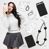 image:imageVELVET CAVIAR Phone Charm  16 Plus Case Bundle  Ghosted Clear
