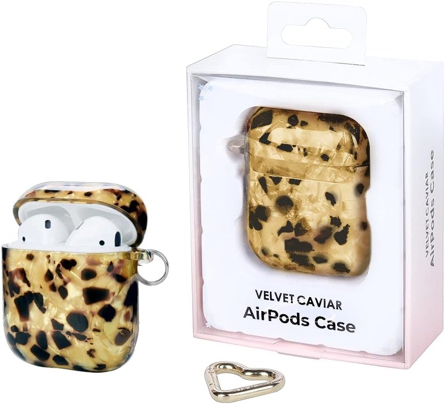image:imageVelvet Caviar Compatible with AirPods Pro Case 2nd and 1st Generation  Cute Protective Hard Cover for Women  Nude Vintage Wildflowers FloralBlonde Tortoise Shell