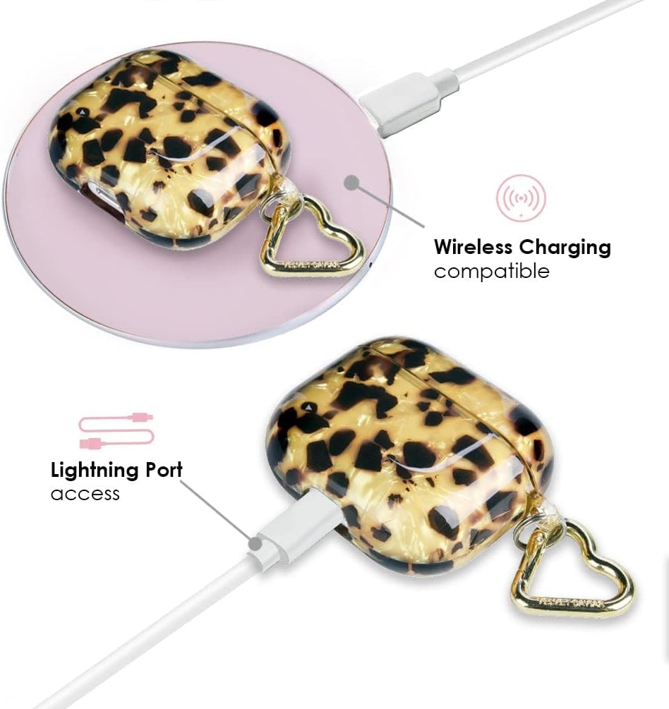 image:imageVelvet Caviar Compatible with AirPods Pro Case 2nd and 1st Generation  Cute Protective Hard Cover for Women  Nude Vintage Wildflowers FloralBlonde Tortoise Shell