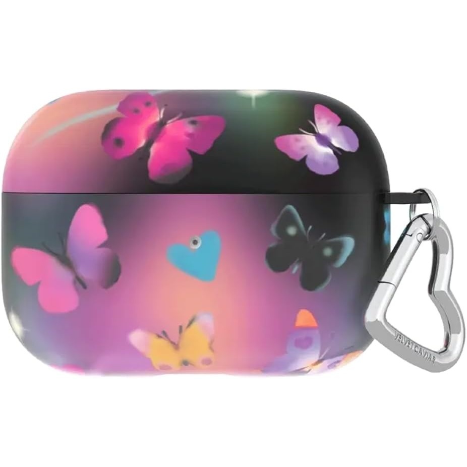 image:imageVelvet Caviar Compatible with AirPods Pro Case 2nd and 1st Generation  Cute Protective Hard Cover for Women  Nude Vintage Wildflowers FloralAurora Butterfly