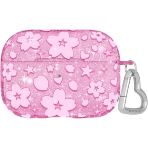 image:imageVelvet Caviar Compatible with AirPods Pro Case 2nd and 1st Generation  Cute Protective Hard Cover for Women  Nude Vintage Wildflowers FloralCherry Blossom Glitter