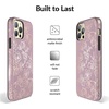 image:imageVelvet Caviar Compatible with iPhone 1212 Pro Case for Women Cute  10ft Drop Tested  Protective Phone Cover Floral Rose Gold BlackDusty Rose Floral