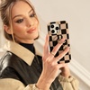image:imageVelvet Caviar Compatible with iPhone 1212 Pro Case for Women Cute  10ft Drop Tested  Protective Phone Cover Floral Rose Gold BlackMocha Checkered
