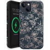 image:imageVELVET CAVIAR Designed for iPhone 13 Mini Case Floral 10ft Drop Tested wMicrofiber Lining  Wireless Charging Compatible Grey Rose Gold