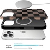image:imageVELVET CAVIAR for iPhone 15 Case  Compatible with MagSafe  10ft Drop Tested  Halloween Phone Cases  Black Cat GlitterMocha Vibe Checkered