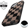 image:imageVELVET CAVIAR for iPhone 15 Case  Compatible with MagSafe  10ft Drop Tested  Halloween Phone Cases  Black Cat GlitterMocha Vibe Checkered
