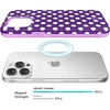 image:imageVELVET CAVIAR for iPhone 15 Case  Compatible with MagSafe  10ft Drop Tested  Halloween Phone Cases  Black Cat GlitterViolet Glow Polka Dot