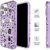 image:imageVELVET CAVIAR for iPhone 15 Case  Compatible with MagSafe  10ft Drop Tested  Halloween Phone Cases  Black Cat GlitterWitchy Lilac Glitter