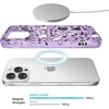 image:imageVELVET CAVIAR for iPhone 15 Case  Compatible with MagSafe  10ft Drop Tested  Halloween Phone Cases  Black Cat GlitterWitchy Lilac Glitter