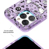 image:imageVELVET CAVIAR for iPhone 15 Case  Compatible with MagSafe  10ft Drop Tested  Halloween Phone Cases  Black Cat GlitterWitchy Lilac Glitter