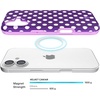 image:imageVELVET CAVIAR for iPhone 16 Case  Compatible with MagSafe  10ft Drop Tested  Halloween Phone Cases  Ghosted Costume PartyViolet Glow Polka Dot
