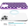 image:imageVELVET CAVIAR for iPhone 16 Case  Compatible with MagSafe  10ft Drop Tested  Halloween Phone Cases  Ghosted Costume PartyViolet Glow Polka Dot