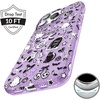 image:imageVELVET CAVIAR for iPhone 16 Case  Compatible with MagSafe  10ft Drop Tested  Halloween Phone Cases  Ghosted Costume PartyWitchy Lilac Glitter