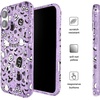 image:imageVELVET CAVIAR for iPhone 16 Case  Compatible with MagSafe  10ft Drop Tested  Halloween Phone Cases  Ghosted Costume PartyWitchy Lilac Glitter