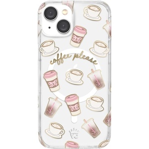 image:imageVELVET CAVIAR for iPhone 15 Case  Compatible with MagSafe  10ft Drop Tested  Halloween Phone Cases  Black Cat GlitterCoffee Please