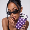 image:imageVELVET CAVIAR for iPhone 15 Case  Compatible with MagSafe  10ft Drop Tested  Halloween Phone Cases  Snoopy Spooky GlitterViolet Glow Polka Dot