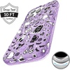 image:imageVELVET CAVIAR for iPhone 15 Case  Compatible with MagSafe  10ft Drop Tested  Halloween Phone Cases  Snoopy Spooky GlitterWitchy Lilac Glitter
