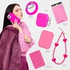 image:imageVELVET CAVIAR for iPhone 16 Case  Compatible with MagSafe  10ft Drop Tested  Halloween Phone Cases  Snoopy Spooky GlitterNeon Pink