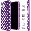 image:imageVELVET CAVIAR for iPhone 16 Case  Compatible with MagSafe  10ft Drop Tested  Halloween Phone Cases  Snoopy Spooky GlitterViolet Glow Polka Dot