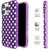 image:imageVELVET CAVIAR for iPhone 16 Case  Compatible with MagSafe  10ft Drop Tested  Halloween Phone Cases  Snoopy Spooky GlitterViolet Glow Polka Dot