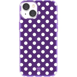 image:imageVELVET CAVIAR for iPhone 15 Case  Compatible with MagSafe  10ft Drop Tested  Halloween Phone Cases  Snoopy Spooky GlitterViolet Glow Polka Dot