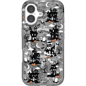 image:imageVELVET CAVIAR for iPhone 16 Case  Compatible with MagSafe  10ft Drop Tested  Halloween Phone Cases  Snoopy Spooky GlitterHaunted House