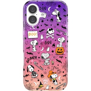 image:imageVELVET CAVIAR for iPhone 16 Case  Compatible with MagSafe  10ft Drop Tested  Halloween Phone Cases  Snoopy Spooky GlitterSnoopy Spooky Glitter