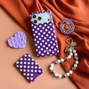 image:imageVELVET CAVIAR compatible with MagSafe Wallet 20  Magnetic Card Holder Wallet for iPhone 171615141312 or Phone Cases compatible with MagSafe  Snoopy Spooky GlitterViolet Glow Polka Dot