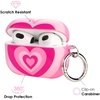 image:imageVelvet Caviar Compatible with AirPods 3rd Generation Case with Keychain  Cute Protective Hard AirPod 3 Cases for Women  Nude Python SnakeskinPink Heart