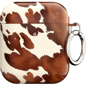 image:imageVelvet Caviar Compatible with AirPods Case 2nd and 1st Generation  Cute Protective Hard Cover for Women  Nude Python SnakeskinCocoa Cow