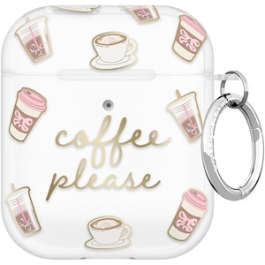 image:imageVelvet Caviar Compatible with AirPods Case 2nd and 1st Generation  Cute Protective Hard Cover for Women  Nude Python SnakeskinCoffee Please
