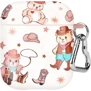 image:imageVelvet Caviar Compatible with AirPods Case 2nd and 1st Generation  Cute Protective Hard Cover for Women  Nude Python SnakeskinCowboy Teddy