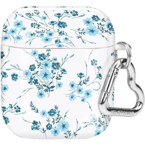 image:imageVelvet Caviar Compatible with AirPods Case 2nd and 1st Generation  Cute Protective Hard Cover for Women  Nude Python SnakeskinFrench Blue Floral