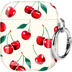 image:imageVelvet Caviar Compatible with AirPods Case 2nd and 1st Generation  Cute Protective Hard Cover for Women  Nude Python SnakeskinMon Cheri Cherry