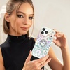 image:imageVELVET CAVIAR Compatible with MagSafe Phone GripWhite Opal Leopard