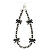 image:imageVELVET CAVIAR Leather Chain Phone Charm Wrist Strap  Cute Lanyard Accessory for Women  Fits all Phone Cases Black Bow
