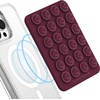 image:imageVelvet Caviar Suction Cup Phone Case Mount Compatible with MagSafe Devices Only  Magnetic Silicone Sticky Phone Grip Holder for iPhone Back of Phone  Mirror Gripper Silver Chrome HeartBurgundy 1990