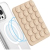 image:imageVelvet Caviar Suction Cup Phone Case Mount Compatible with MagSafe Devices Only  Magnetic Silicone Sticky Phone Grip Holder for iPhone Back of Phone  Mirror Gripper Silver Chrome HeartNude
