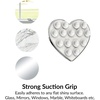 image:imageVelvet Caviar Suction Cup Phone Case Mount Compatible with MagSafe Devices Only  Magnetic Silicone Sticky Phone Grip Holder for iPhone Back of Phone  Mirror Gripper Silver Chrome HeartSilver Chrome Heart